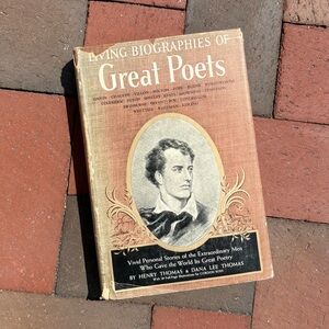 1941 Living Biographies of Great Poets Burns Poe Shelley Longfellow Keats Poetry